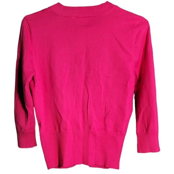 Mexx V-Neck Button Down Pink Cardigan Pink Sweater Size S - Picture 3 of 7